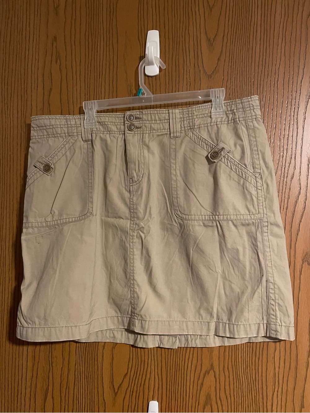 Maurices Khaki Beige A-Line Skirt